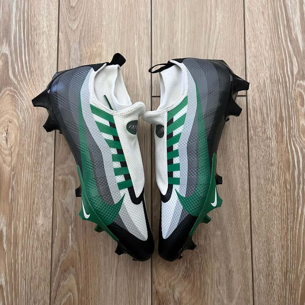 Nike Vapor Edge Pro 360 Size 10 Black Pine Green Football Cleats